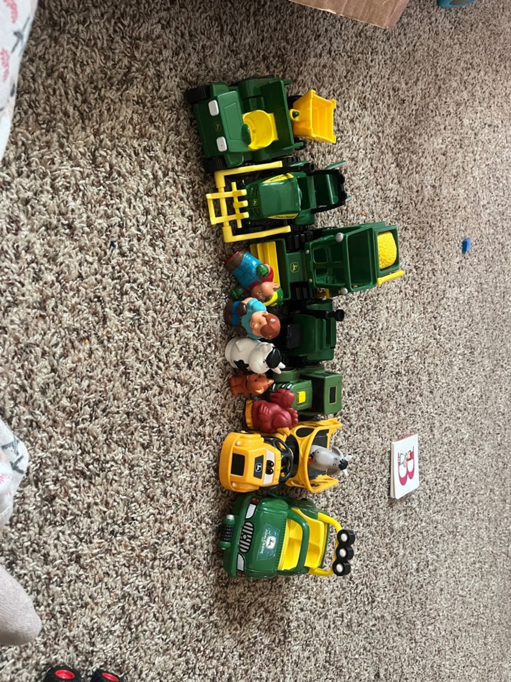 John Deere Farm Toy Vehicle Set with Animal Figures